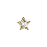 Load image into Gallery viewer, 14K Solid Gold Zirconia Star