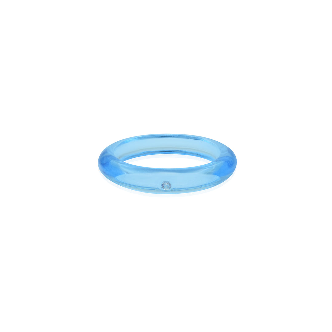 Candy-Colored Resin Rings with Zirconia