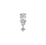 Load image into Gallery viewer, 14k Solid Gold Oval Marquise Drop
