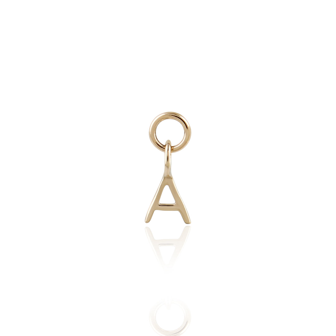 9K Solid Gold Initial Charm
