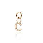 Load image into Gallery viewer, 9K Solid Gold Initial Charm