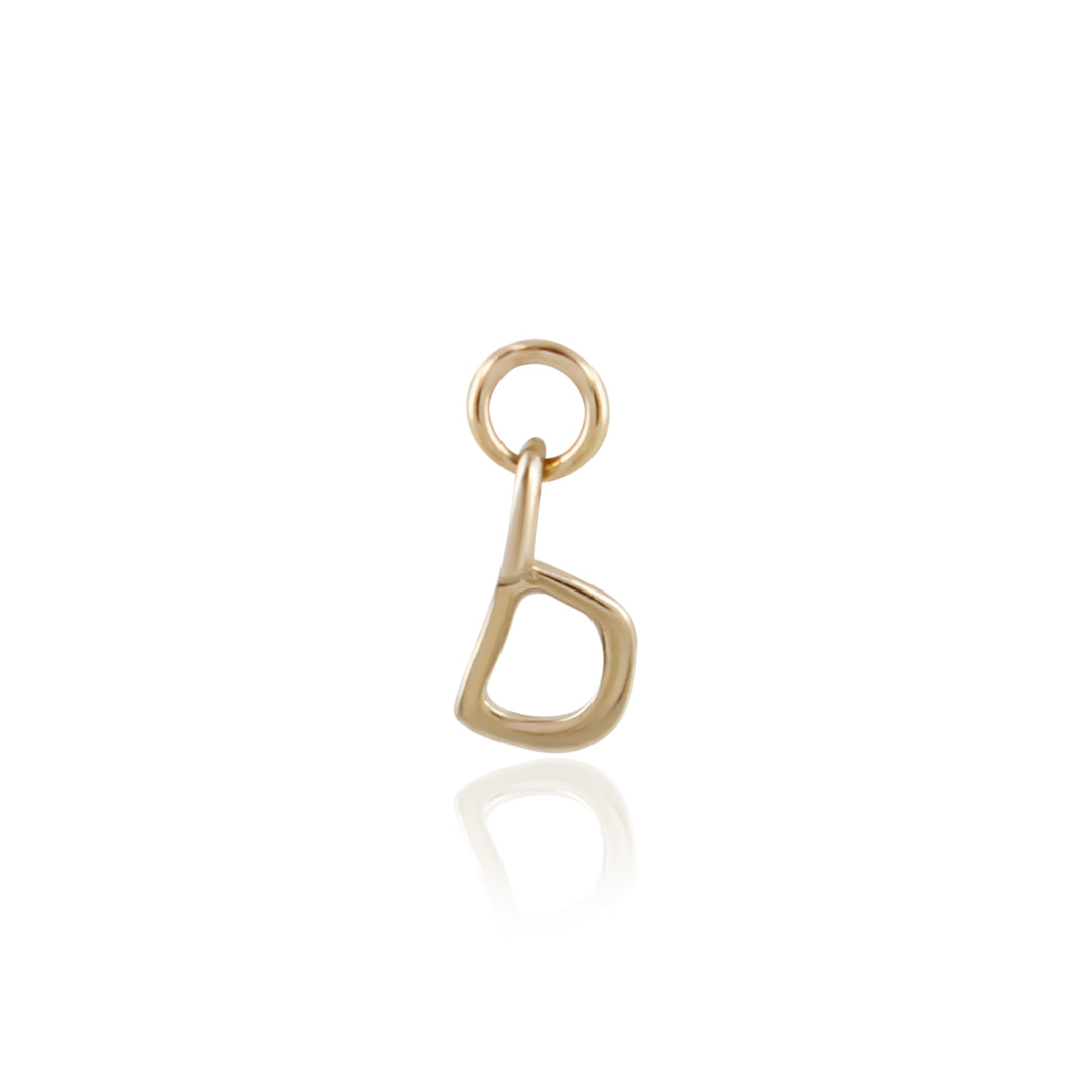 9K Solid Gold Initial Charm