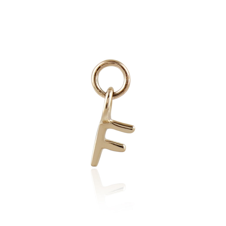 9K Solid Gold Initial Charm