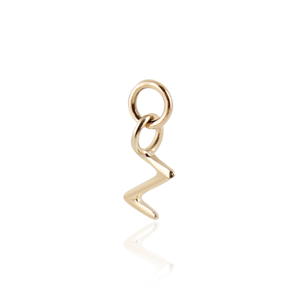 9K Solid Gold Initial Charm