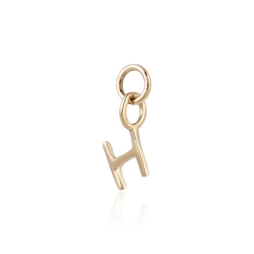 9K Solid Gold Initial Charm