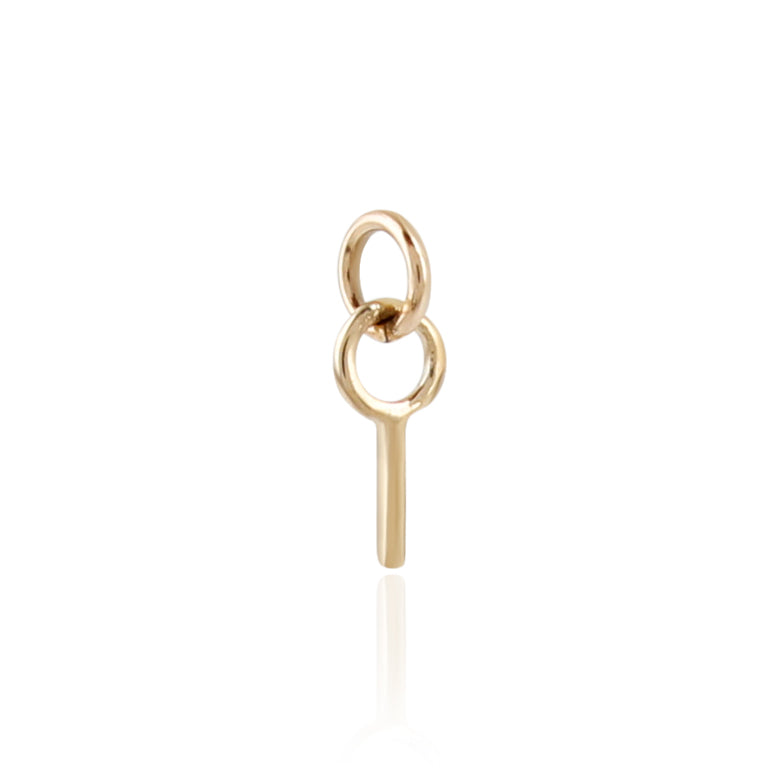 9K Solid Gold Initial Charm