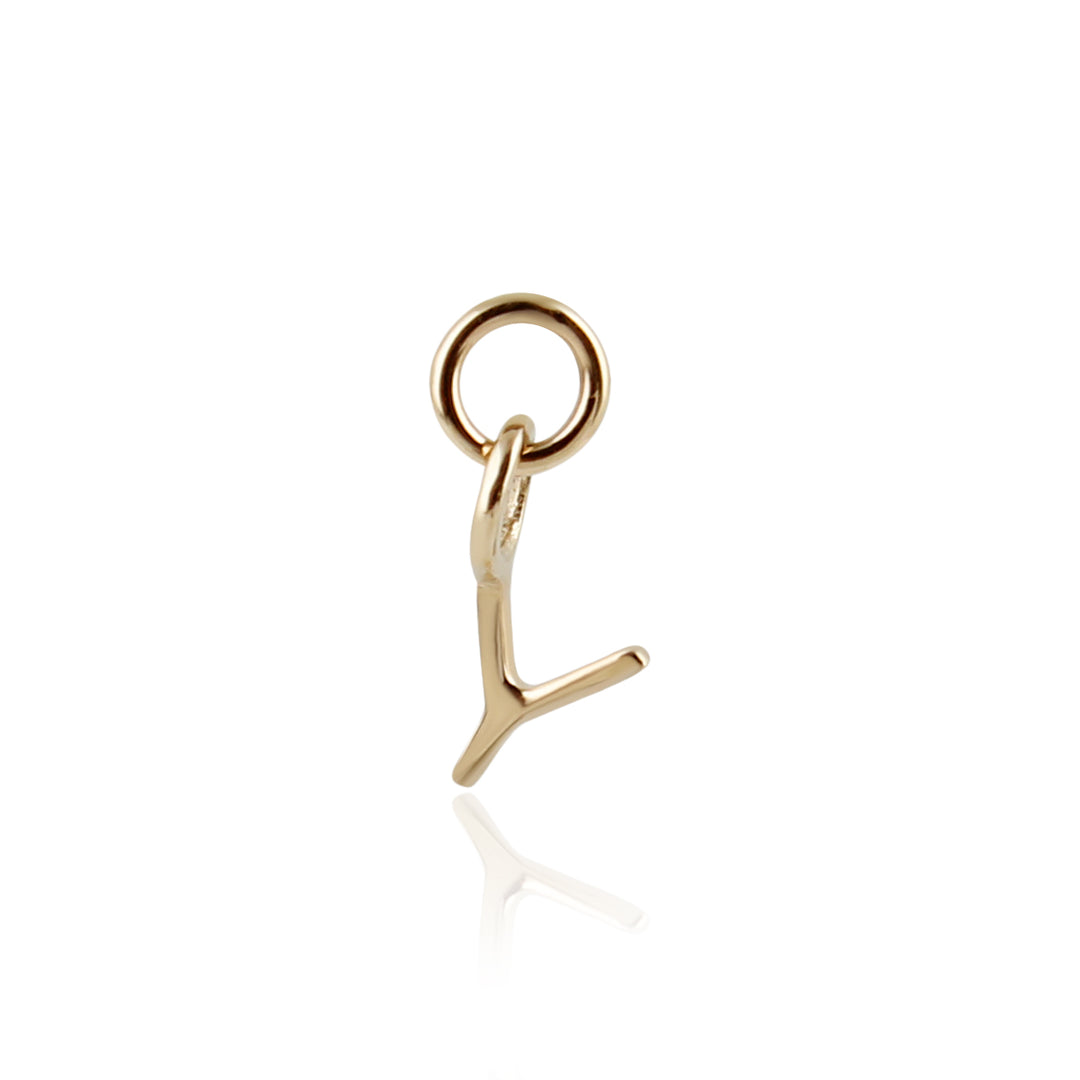 9K Solid Gold Initial Charm