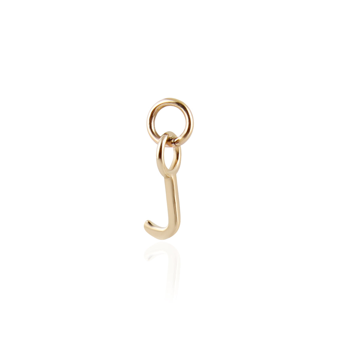 9K Solid Gold Initial Charm