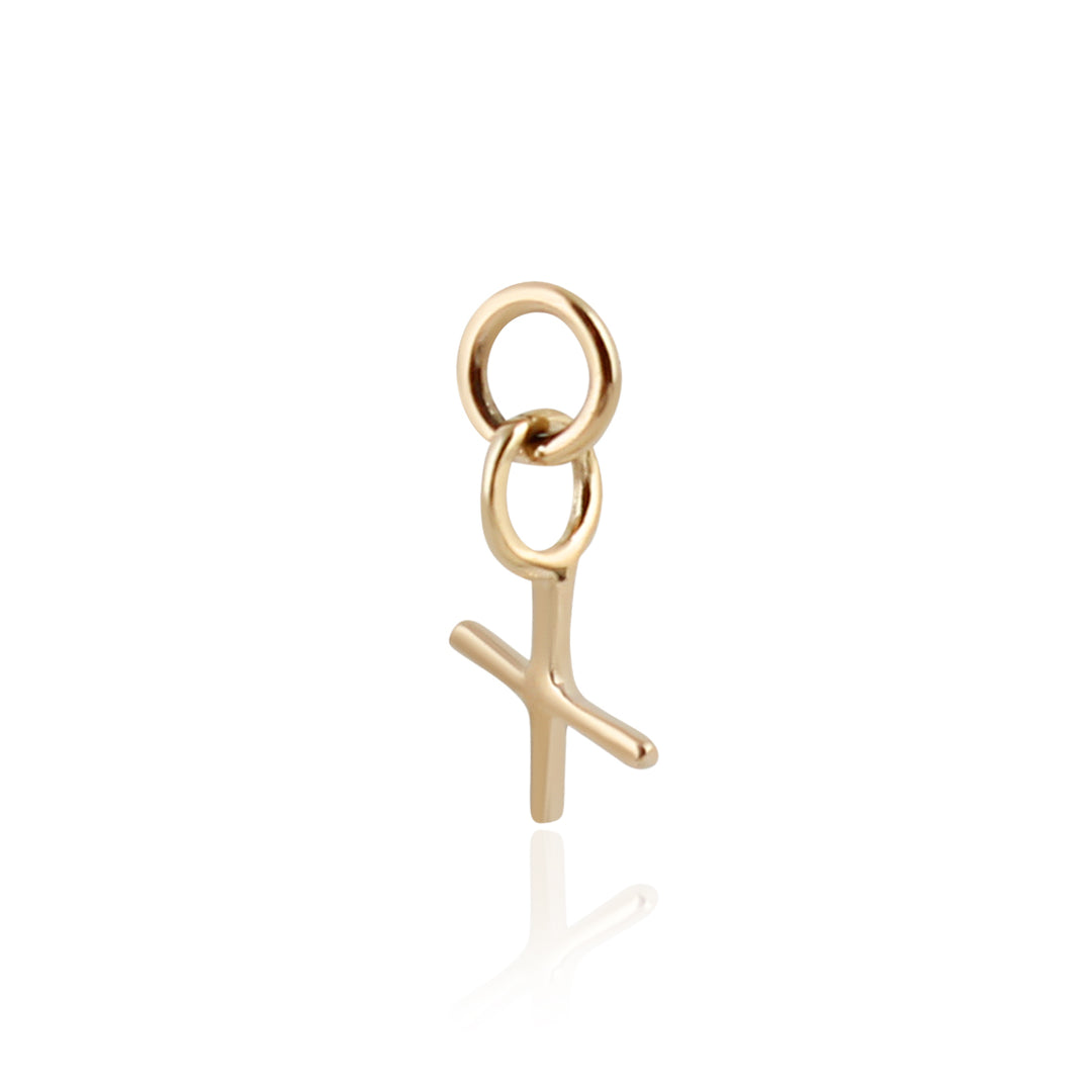 9K Solid Gold Initial Charm