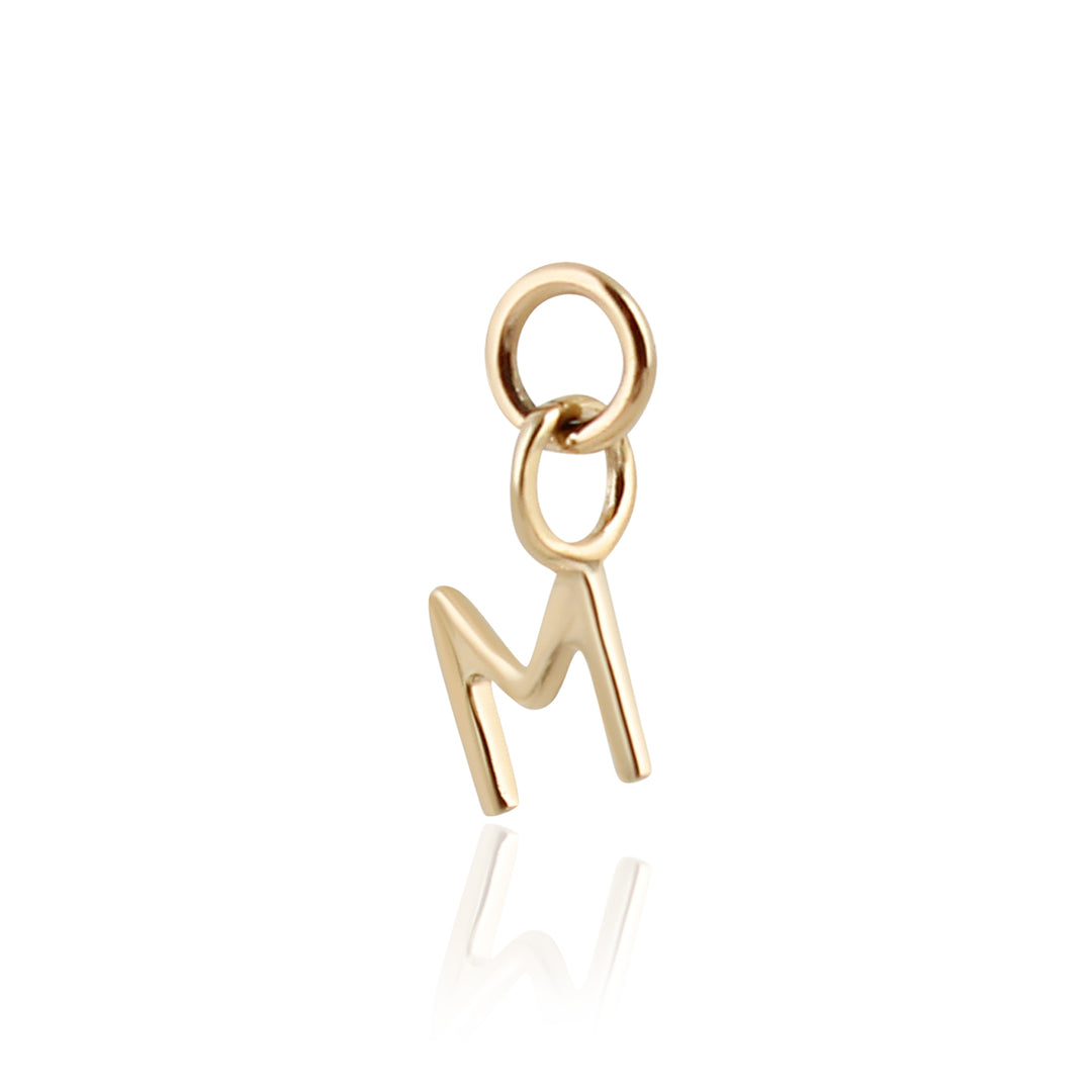 9K Solid Gold Initial Charm