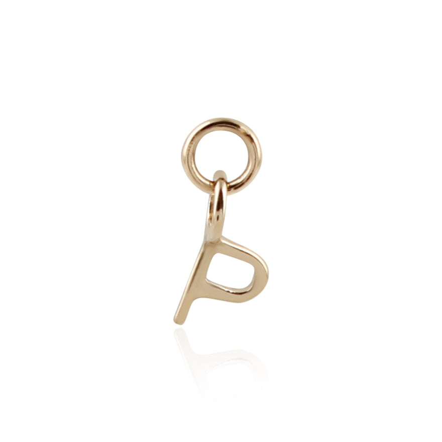 9K Solid Gold Initial Charm