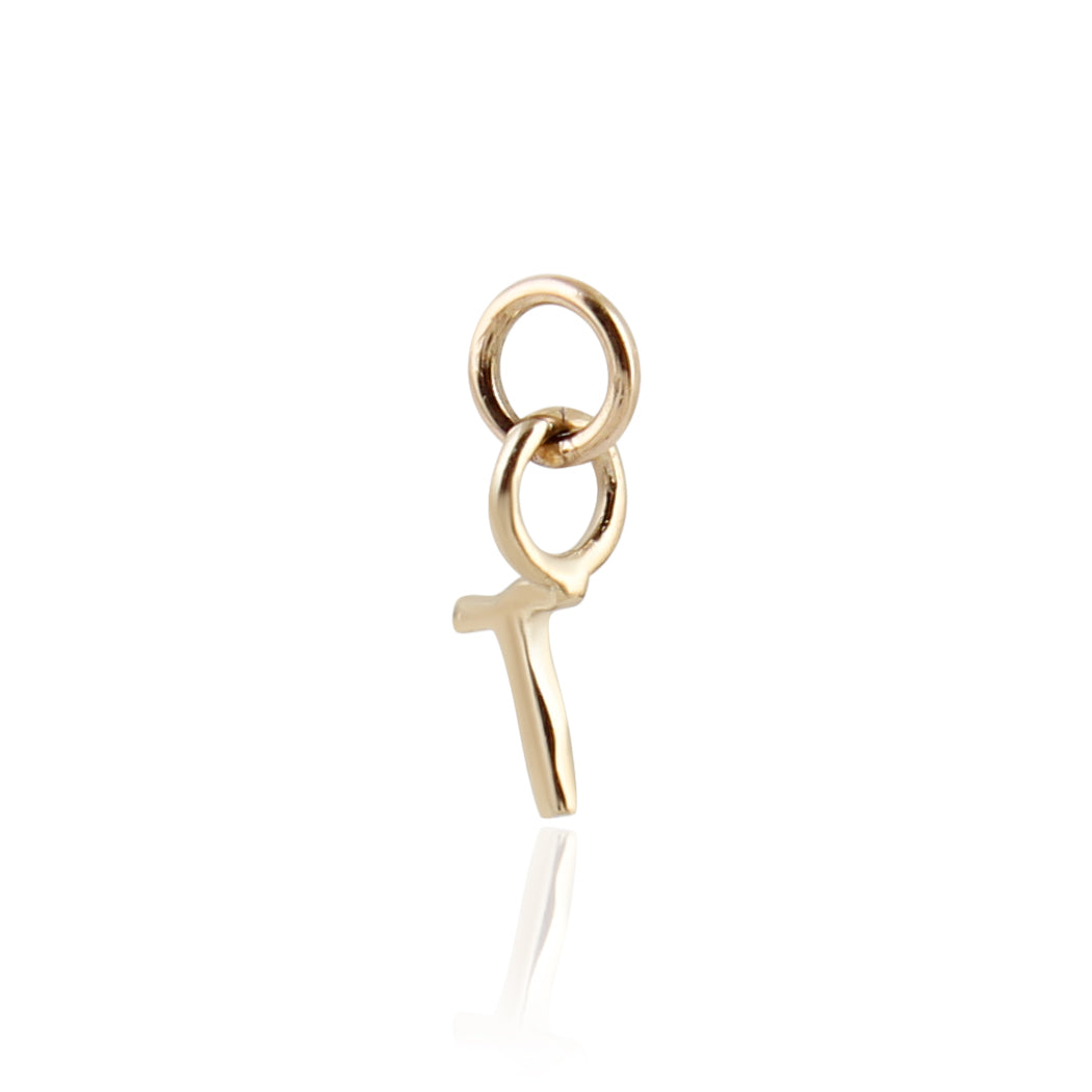 9K Solid Gold Initial Charm