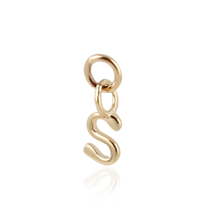9K Solid Gold Initial Charm