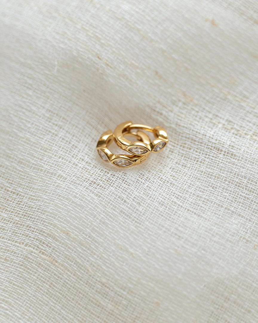 Marquise Crystal Huggies