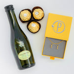 Load image into Gallery viewer, Classic Cable Chain Necklace + Pierced Huggie Hoop + Open Heart Charm