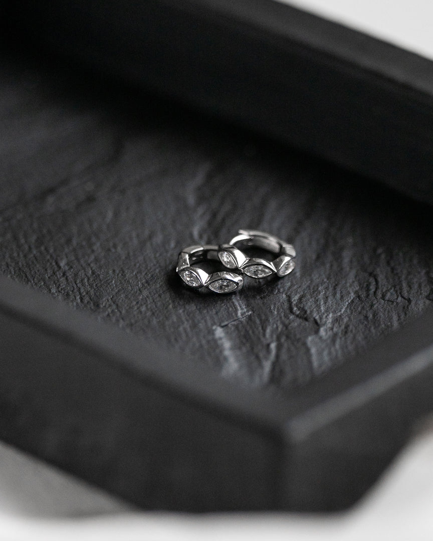 Marquise Crystal Huggies