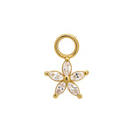 Load image into Gallery viewer, Flower Zirconia Charm