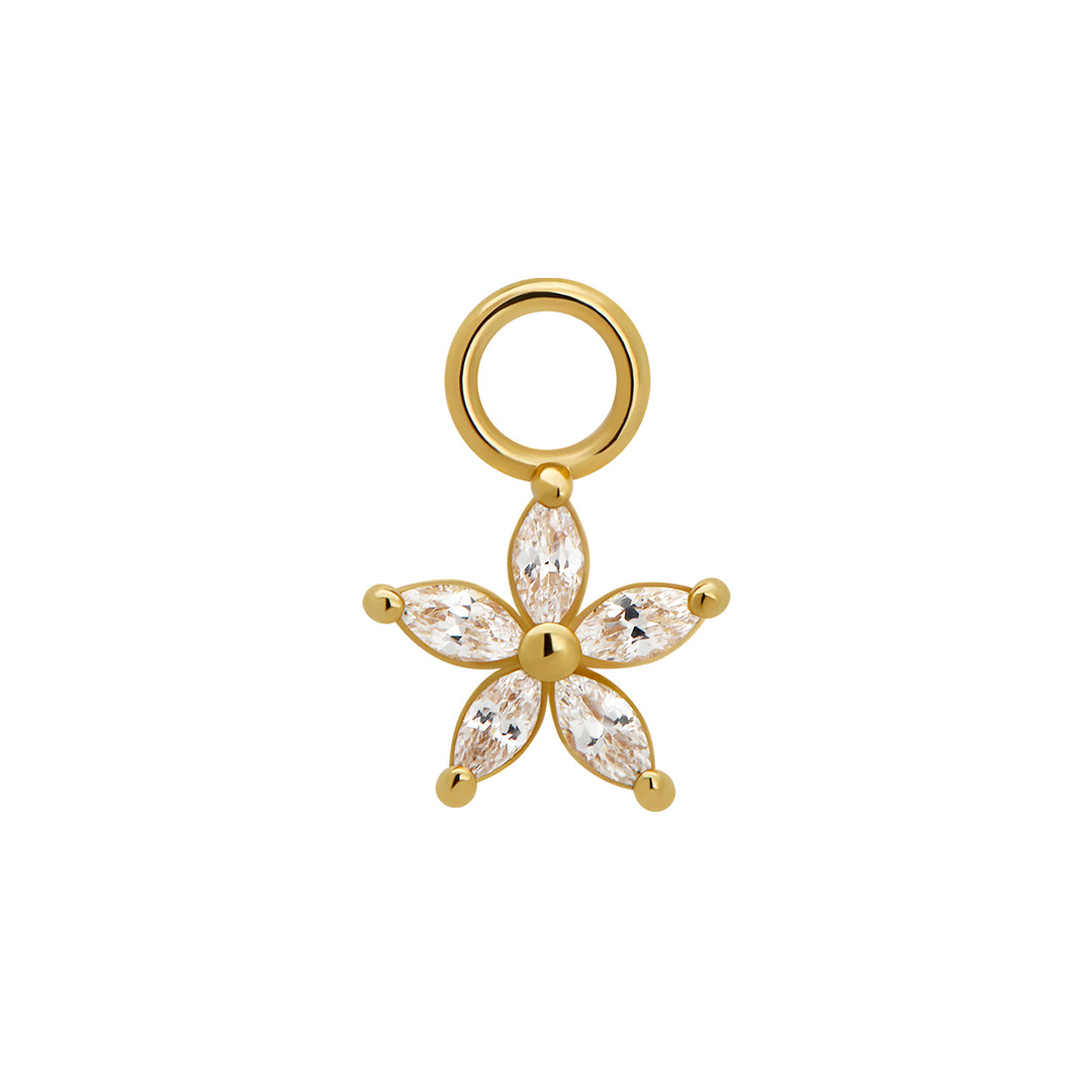 Flower Zirconia Charm
