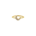 Load image into Gallery viewer, Crescent Moon Ring
