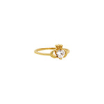 Load image into Gallery viewer, Claddagh Ring with Zirconia