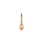 Load image into Gallery viewer, Mini Gemmed Heart Charm
