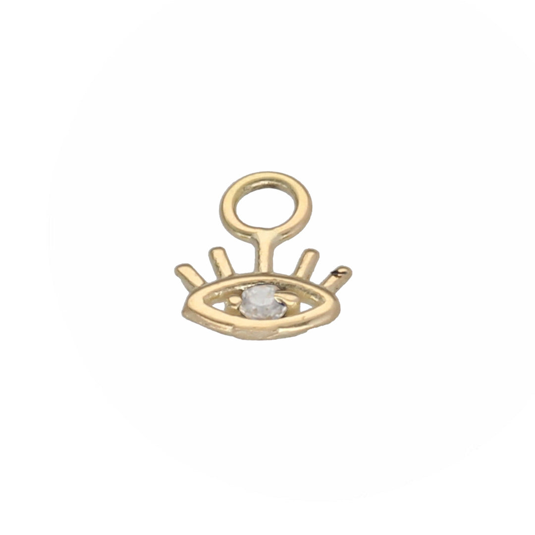 9K Solid Gold Eye Charm