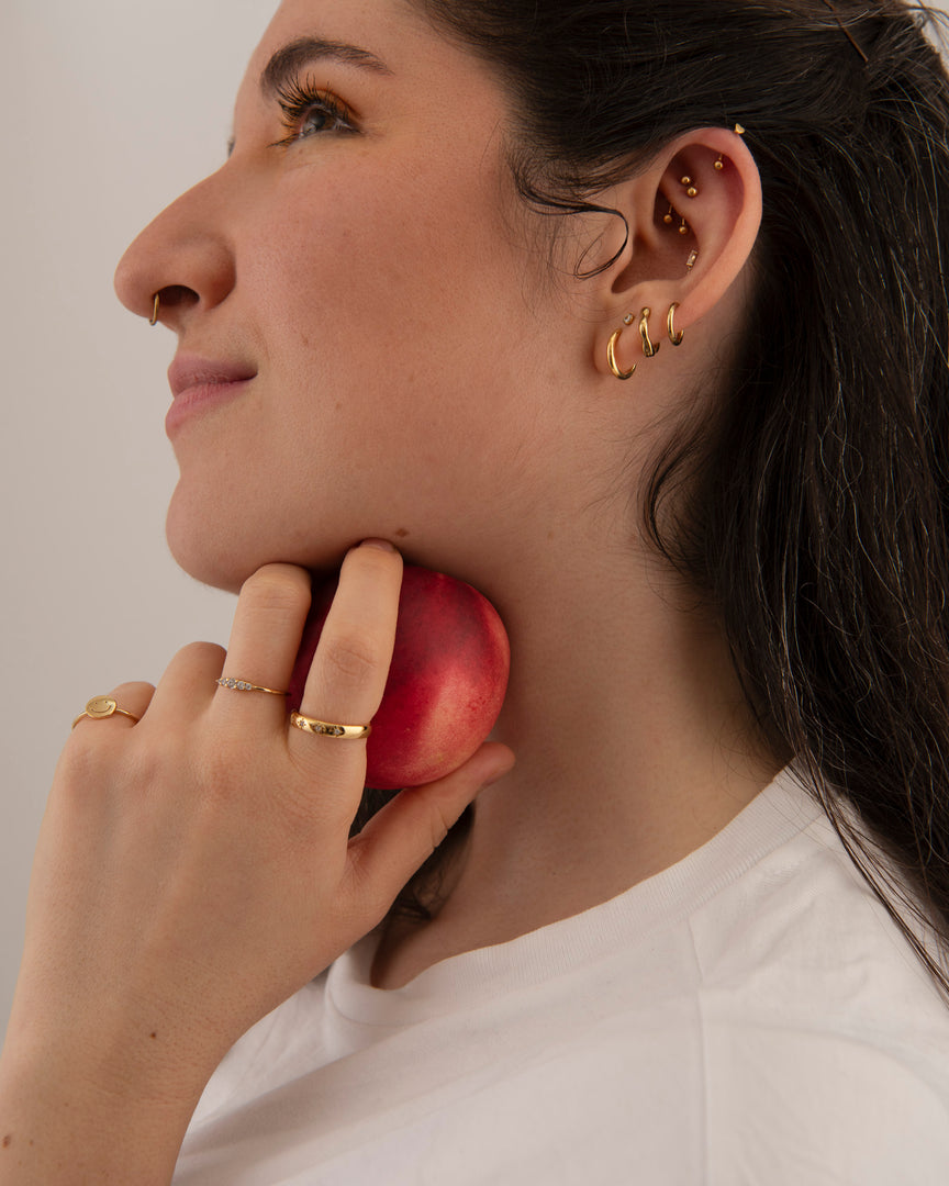 14K Solid Gold Heart