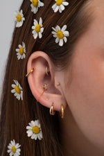 Load image into Gallery viewer, Shimmer Edge Hoops