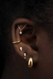 14K Solid Gold Pearl Glimmer