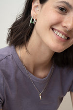 Load image into Gallery viewer, Candy-Colored Resin Hoop Earrings