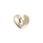 Load image into Gallery viewer, 14K Solid Gold Broken Heart