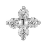 Load image into Gallery viewer, 14K Solid Gold Crystal Spark