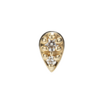 Load image into Gallery viewer, 14K Solid Gold Mini Teardrop