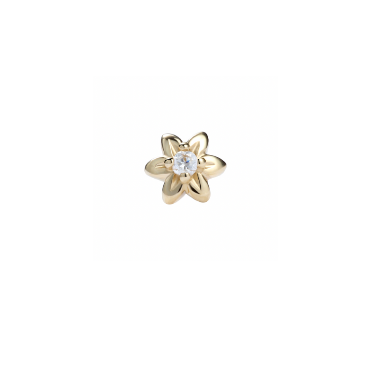 14K Solid Gold Daisy Flower