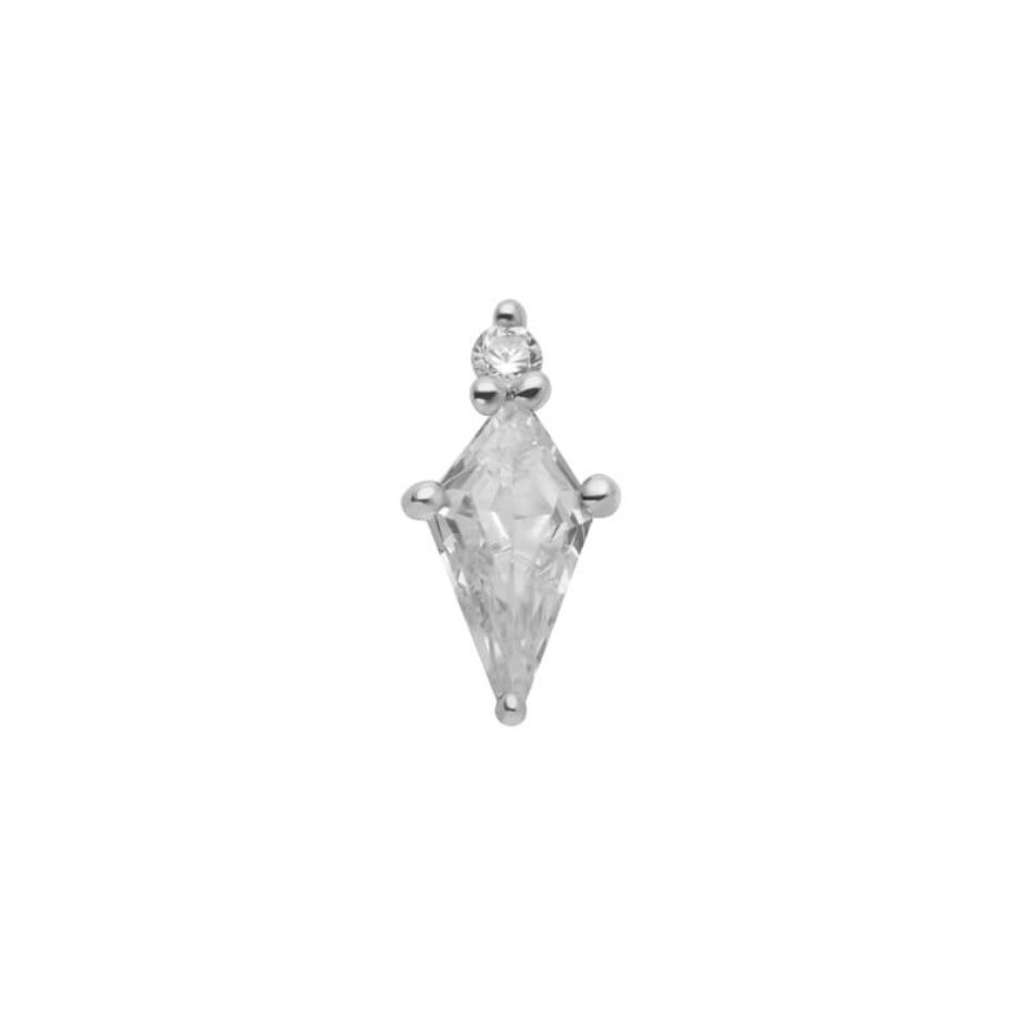 14K Solid Gold Kite Cut
