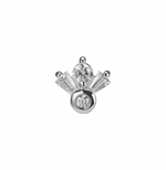 Load image into Gallery viewer, 14K Solid Gold Bezel Tappered Marquise