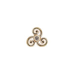 Load image into Gallery viewer, 14k Solid Gold Celtic Spiral