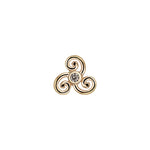Load image into Gallery viewer, 14k Solid Gold Celtic Spiral
