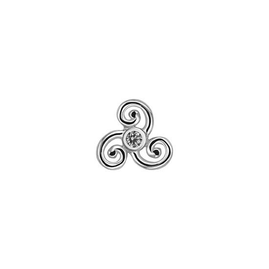 14k Solid Gold Celtic Spiral
