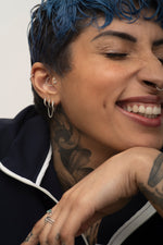 Load image into Gallery viewer, Pavé Hoop Link Chain Earring