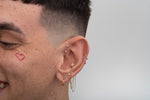 Load image into Gallery viewer, 9K Solid Gold Triple Chain Charm