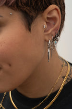 Load image into Gallery viewer, 14K Solid Gold Marquise Stud