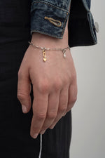 Load image into Gallery viewer, Figaro Chain Bracelet 2 + Twisted Hoop Earrings - Plain + 2 charms