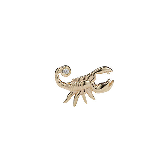14K Solid Gold Scorpion