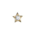Load image into Gallery viewer, 14K Solid Gold Zirconia Star
