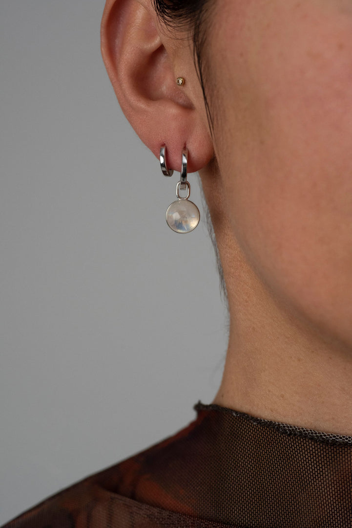 PIERCED Flat Polished Huggies