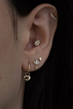 Load image into Gallery viewer, 14K Solid Gold Mini Star