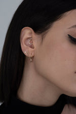 Load image into Gallery viewer, 9K Solid Gold Polished Moon Charm