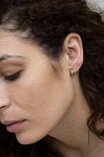 Load image into Gallery viewer, 14K Solid Gold Marquise Stud