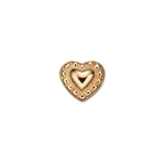 Load image into Gallery viewer, 14K Solid Gold Beaded Heart
